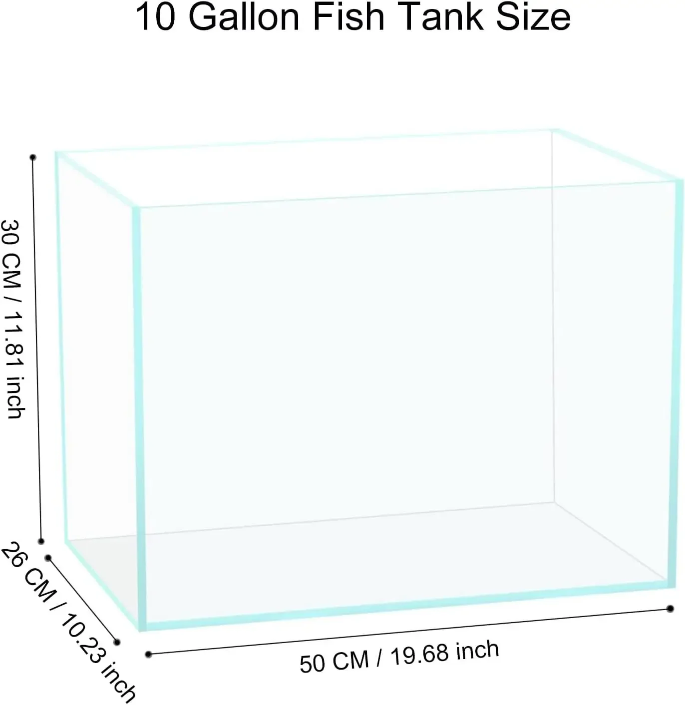 10 Gallon Glass Fish Tank, Eas - Planted Aquarium For Goldfish recension och pris