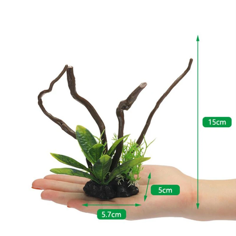 Simulated Fish Aquarium Decora - Aquarium Planted Wood recension och pris