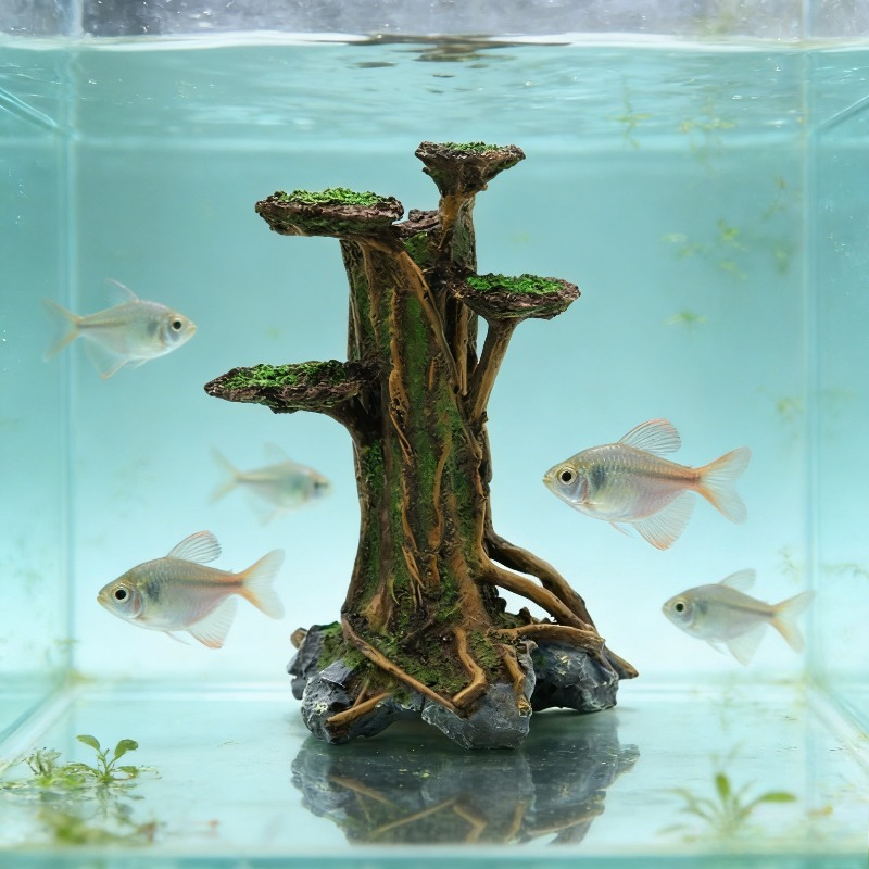 Artificial Moss Tree Driftwood - Aquarium Planted Wood recension och pris